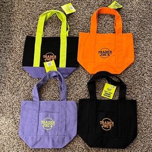 Mini canvas Tote Bag Set of 4